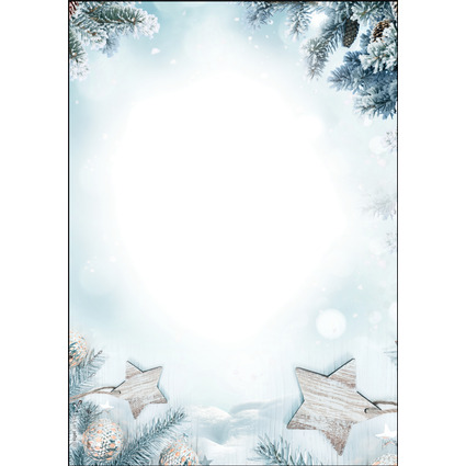 sigel Weihnachts-Motiv-Papier "Snow Star", A4, 90 g/qm