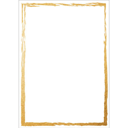 sigel Design-Papier "Golden frame", DIN A4, 200 g/qm