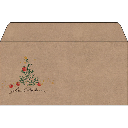 sigel Weihnachts-Umschlag "Christmas with apples", DIN lang