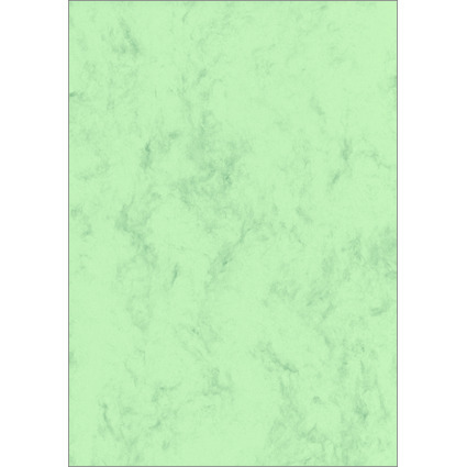 sigel Marmor-Papier, A4, 200 g/qm, Edelkarton, pastellgrün