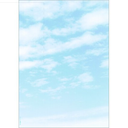 sigel Design-Papier, DIN A4, 90 g/qm, Motiv "Clouds"
