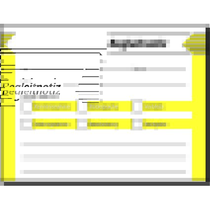 sigel Haftformular "Begleitnotiz", 100 x 75 mm, 50 Blatt