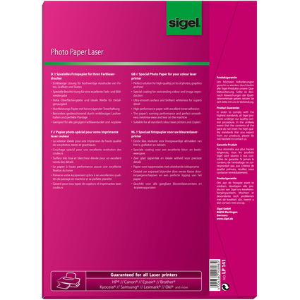 sigel Foto-Papier, DIN A4, 135 g/qm, 2-seitig glossy