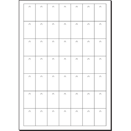 sigel Hngeschilder, 27 x 40 mm (A4), wei, 200 g/qm, MP