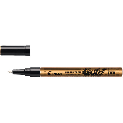 PILOT Permanent-Marker SUPER COLOR, extra feine Spitze, gold