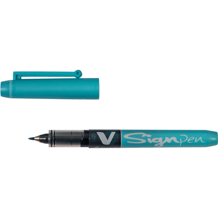 PILOT Faserschreiber V Sign Pen, türkis, Strichstärke: 0,6mm