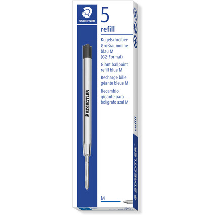 STAEDTLER Kugelschreiber-Groraummine Refill 458, M, blau