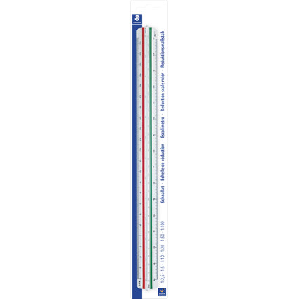 STAEDTLER Dreikant-Mastab Mars 561 98-DINBK, wei