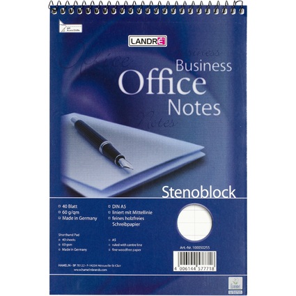 LANDR Stenoblock "Office Business Notes" A5, 40 Blatt