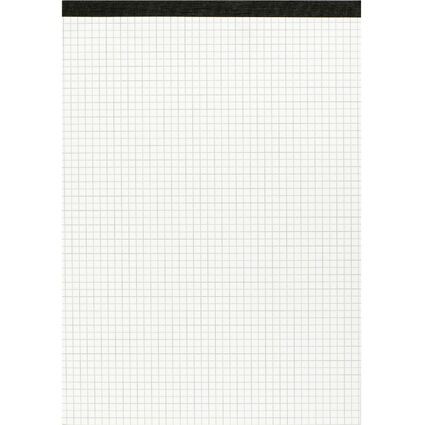 LANDR Notizblock ohne Deckblatt, DIN A4, 50 Blatt, kariert