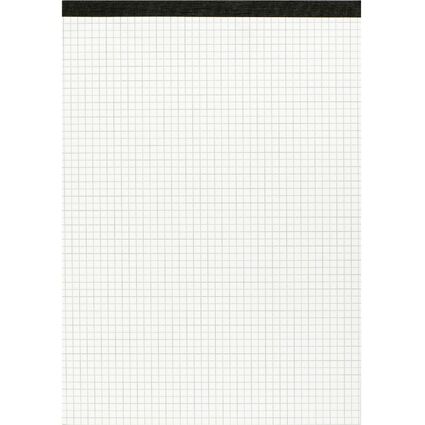 LANDR Notizblock ohne Deckblatt, DIN A4, 50 Blatt, kariert