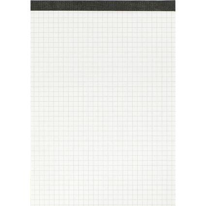 LANDR Notizblock ohne Deckblatt, DIN A5, 50 Blatt, kariert
