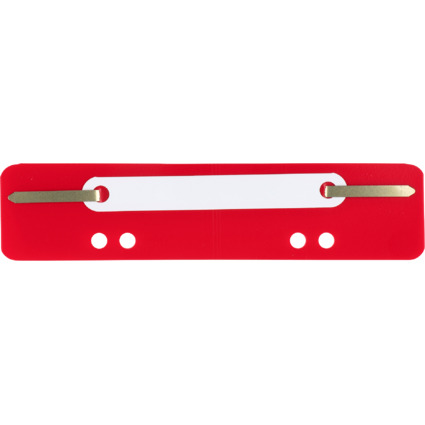 ELBA Heftstreifen, PP, rot, kurz, 35 x 150 mm, PP-Deckleiste