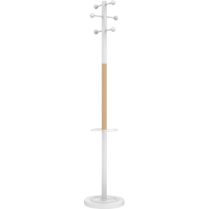 UNiLUX Garderobenständer "ACCESS", Höhe 1.750 mm, Buche/weiß