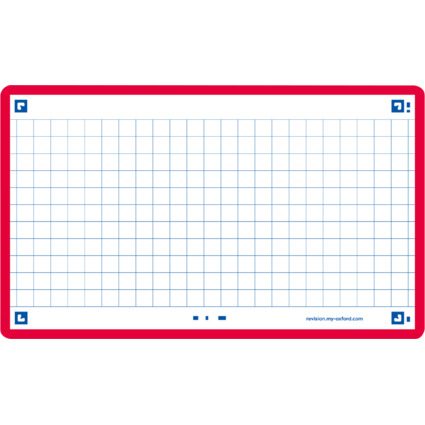 Oxford Karteikarten "Flash 2.0", 75 x 125 mm, kariert, rot