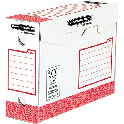 Fellowes BANKERS BOX Basic Archiv-Schachtel Heavy Duty, rot
