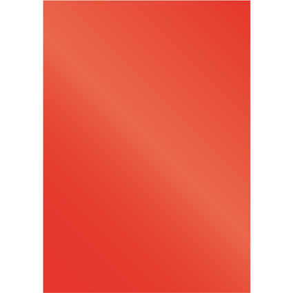 Fellowes Deckblatt Chromolux, glänzend, DIN A4, rot