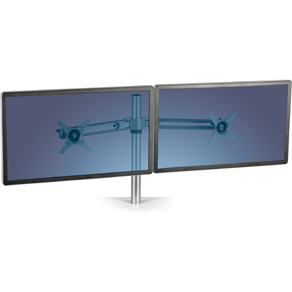 Fellowes Doppel-Monitorarm Lotus, silber