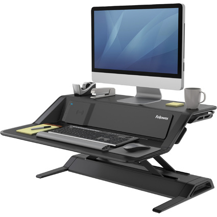 Fellowes Sitz-Steh Workstation Lotus DX, schwarz