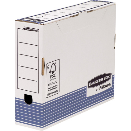 Fellowes BANKERS BOX SYSTEM Archiv-Schachtel, blau, (B)80 mm