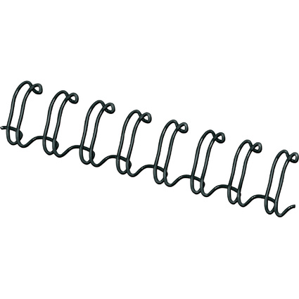 Fellowes Drahtbindercken, DIN A4, 34 Ringe, 12 mm, schwarz