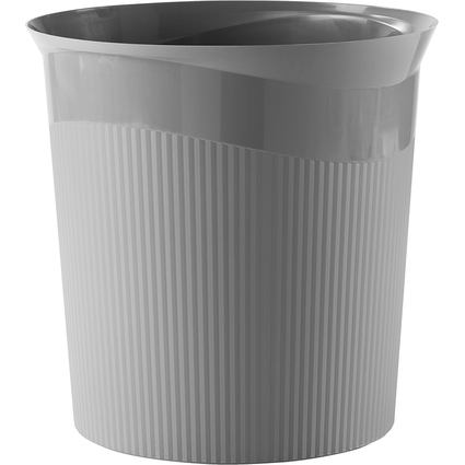 HAN Papierkorb Re-LOOP, Öko-Kunststoff, 13 Liter, dunkelgrau