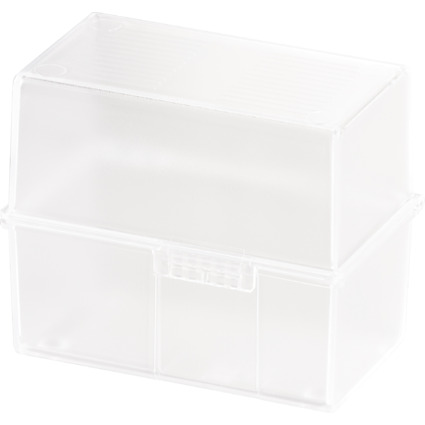HAN Karteikasten, Polystyrol, A6 quer, weiß-transluzent