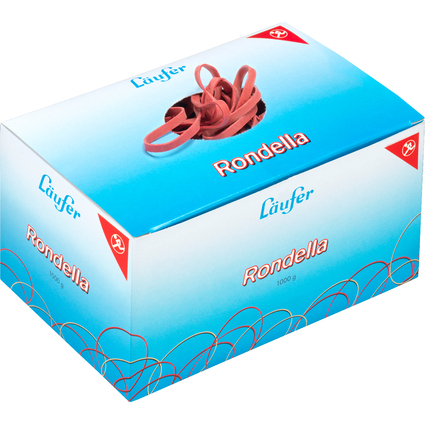 Läufer Gummibänder RONDELLA im Karton, 130 x 4 mm, 1.000 g
