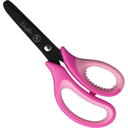 Läufer Ergonomische Bastelschere, Länge: 130 mm, pink/rosa