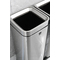 helit Abfalltrenner "the twin bin", 2 x 30 Liter, Edelstahl