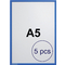 FRANKEN Magnet-Tasche FRAME IT X-tra!Line, DIN A5, blau