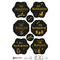 AVERY Zweckform ZDesign Weihnachts-Sticker Gru schwarz/gold