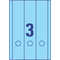 AVERY Zweckform Ordnerrcken-Etiketten, 61 x 297 mm, blau