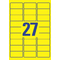 AVERY Zweckform Stick&Lift Etiketten, 63,5 x 29,6 mm, gelb