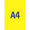 AVERY Zweckform Stick&Lift Etiketten, 210 x 297 mm, gelb