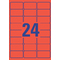 AVERY Zweckform Universal-Etiketten, 63,5 x 33,9 mm, rot
