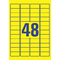 AVERY Zweckform Mini-Etiketten, 45,7 x 21,2 mm, gelb