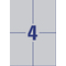 AVERY Zweckform Typenschild-Etiketten, 105 x 148 mm, silber