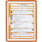 DURABLE Sichttafel SHERPA, DIN A4, Rahmen: orange