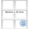 HERMA Computeretiketten endlos, 88,9 x 35,7 mm, 2-bahnig