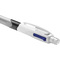 BIC Druckkugelschreiber 4 Colours 3+1 HB, grau/weiß