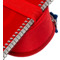 Oxford Schlamper-Etui, Polyester, oval, rot