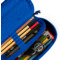 Oxford Schlamper-Etui, Polyester, oval, blau