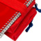 Oxford Doppel-Schlamper-Etui, Polyester, rot