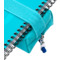 Oxford Schlamper-Etui, Polyester, rechteckig, klein, aqua