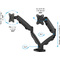 Fellowes Doppel-Monitorarm-Set Eppa, wei