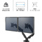 Fellowes Doppel-Monitorarm-Set Eppa, wei