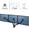 Fellowes Dreifach-Monitorarm Platinum, schwarz