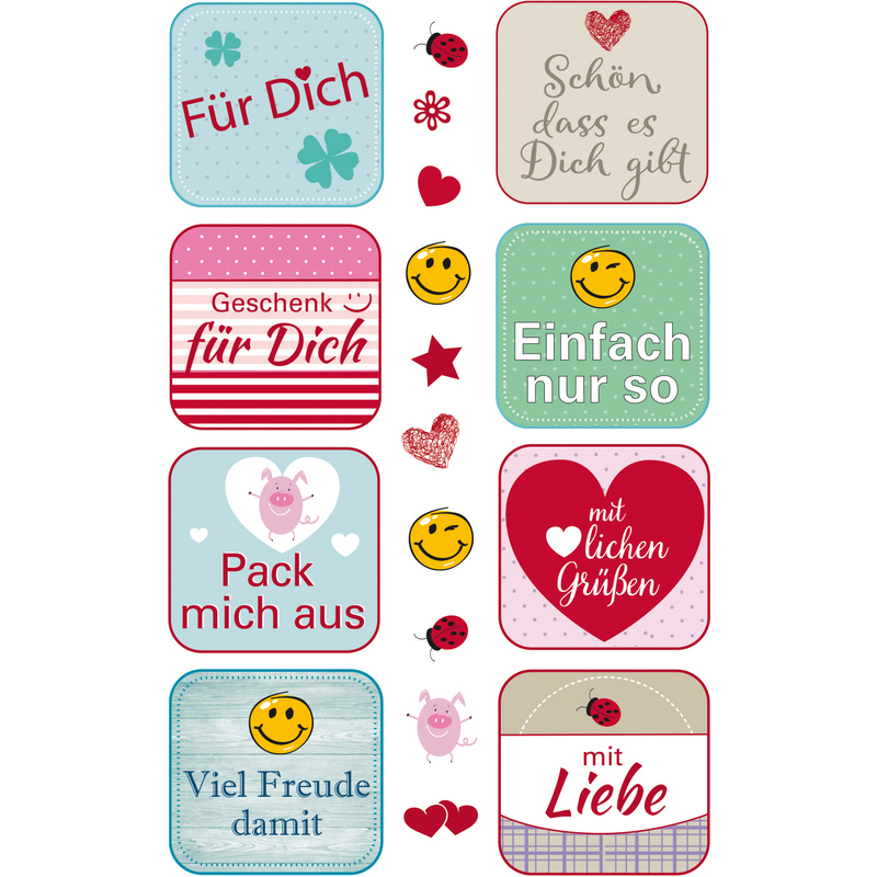 Avery Zweckform Creative Geschenke Sticker Spruche