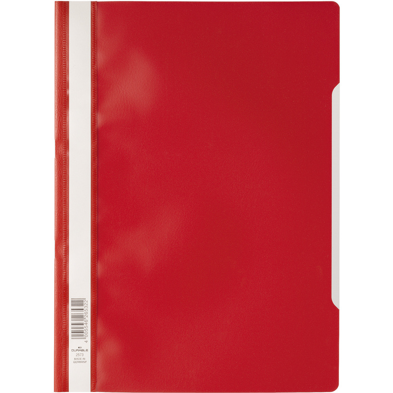 Durable schnellhefter din a4 aus pp folie rot 2573 03 bei www